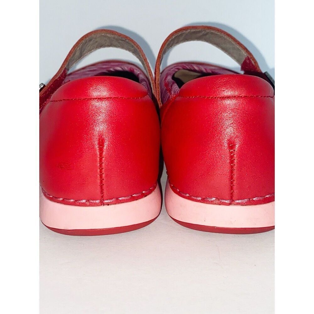 Alegria Shoes Red Mary Jane Slip On Sneaker Stretch Comfort Cushion Y2K 35/5-5.5 - Picture 6 of 15